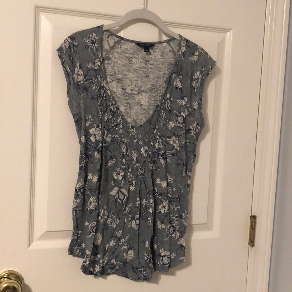 Lucky Brand EUC baby doll top floral
